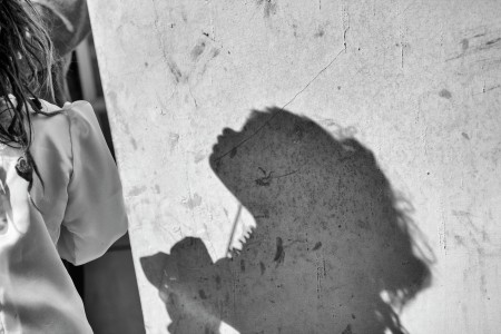 anak gimbal and her shadow