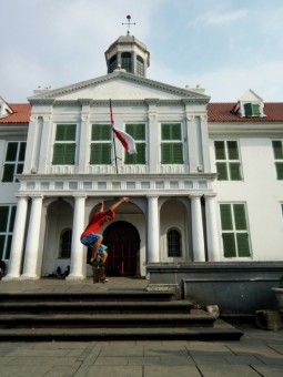 Skate Boarding at "Kota Tua", Jakarta