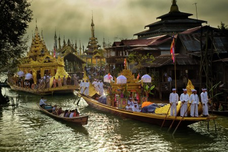 Pagoda festival on the water