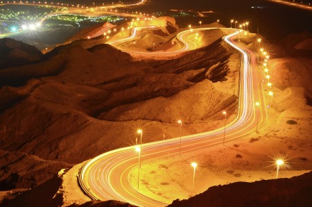 Curves and trailing lights