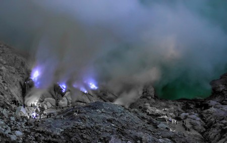 Ijen Crater's Blue Fire
