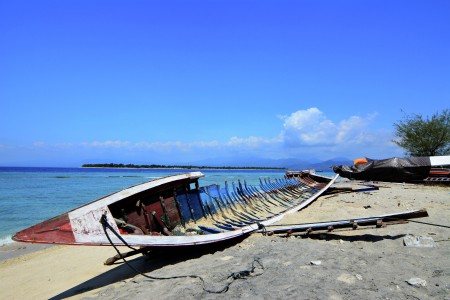 the broken boat