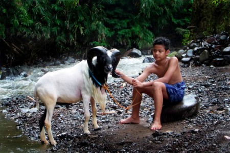 jemur sehabis mandi
