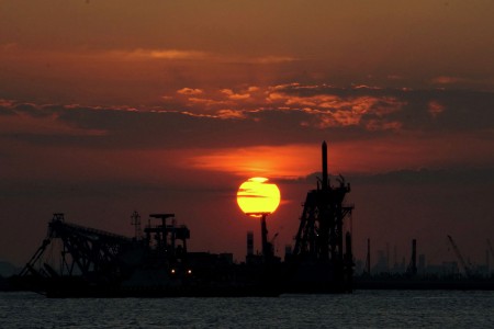 Sunset di Selat Malaka