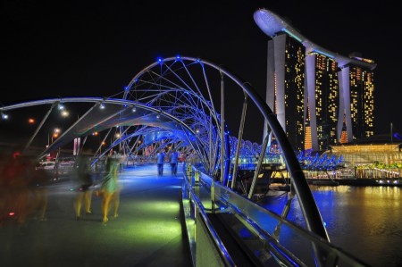 THE HELIX BRIDGE AT MARINA BAY SANDS