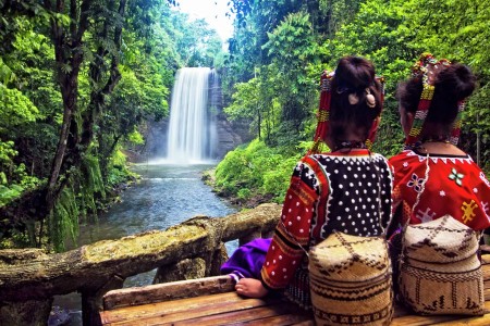 Hikong Alo Falls with Tiboli Kids
