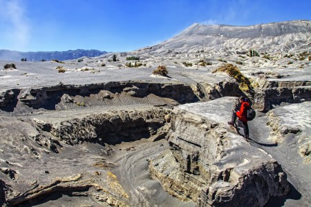 Lava Track of Mount. Bromo