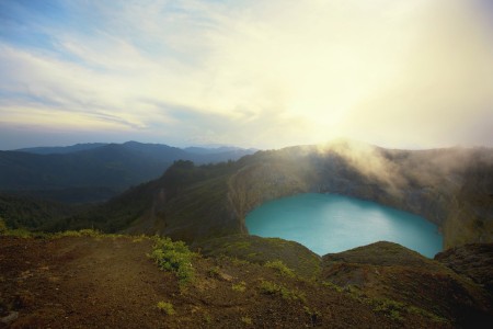 Morning at Kelimutu