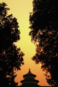 Sunset at Temple of Heaven