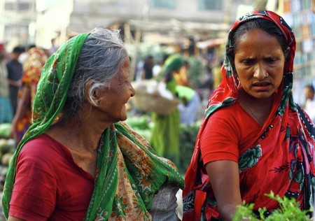 Morning Talk in Karwan Bazar, Dhaka.