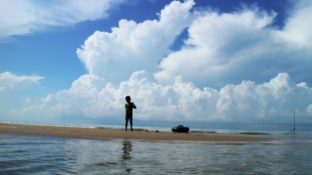 child on the beach