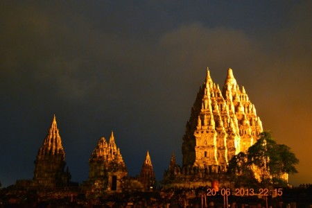 the temple of Prambanan