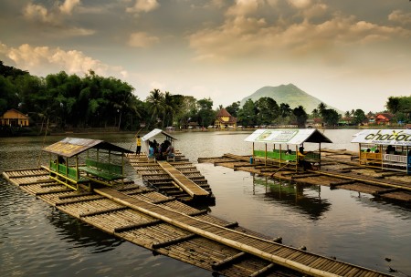 Cangkuang Traditional Rafts