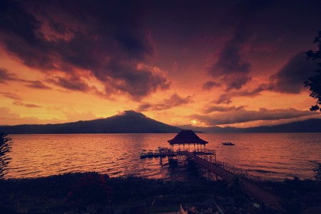 Sunset at Danau Ranau
