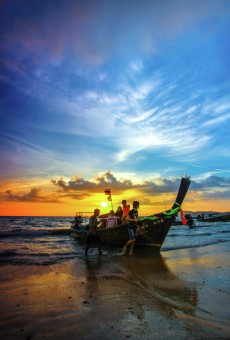 Krabi Ao-Nang Beach Sunset