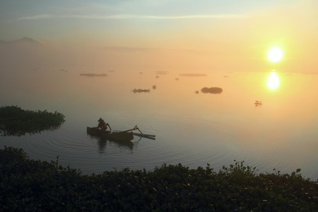 sunrise di bendungan batujai