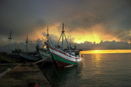 Traditional fisherman boats