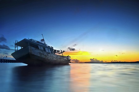 alone sunset