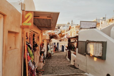 Sunset on Easter Day in Santorini
