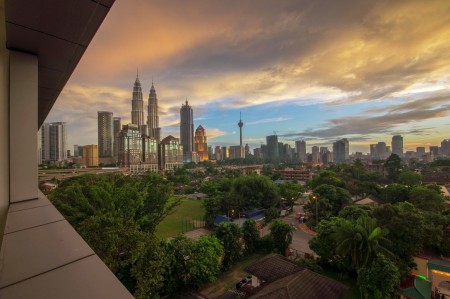 Behind the golden triangle Kuala Lumpur