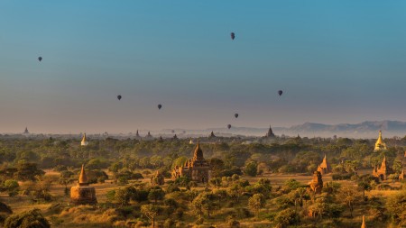 Balloons over Bagan