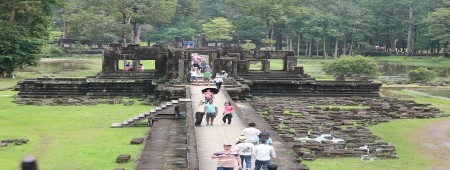 Bapoun Temple front view after raining