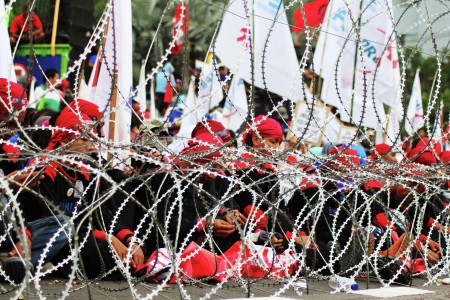 behind the barricades