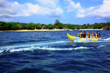 Happy on the water
