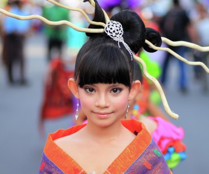 Colorful Little Girl