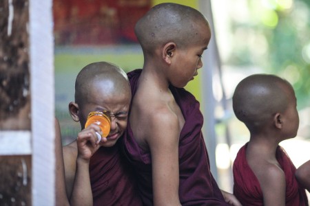 Young monks in Myanmar