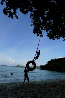 playing swing