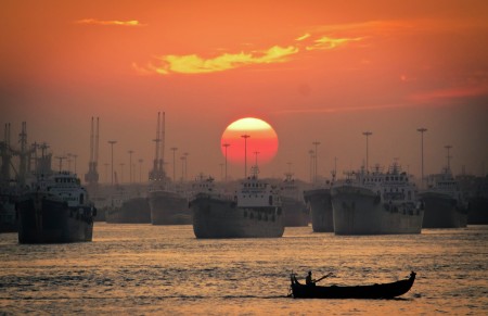 Moment from sunset