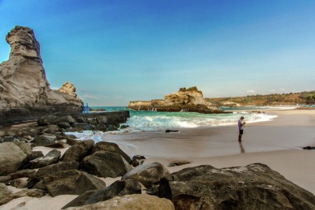 the beach