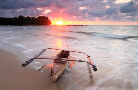sampan senja