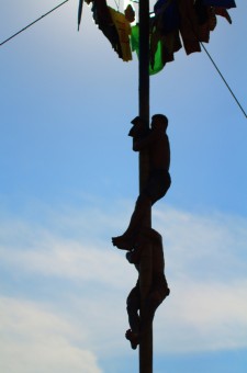 Pole climbing