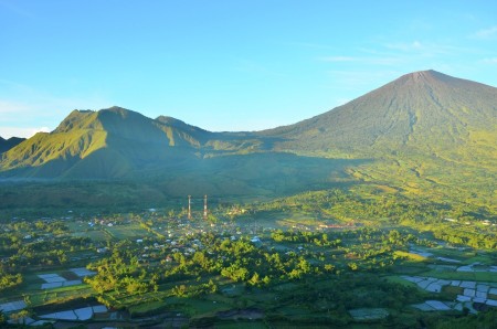 Beautiful morning in Sembalun Lawang Village