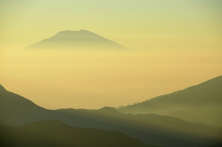 Mount Merbabu, view from Sikunir