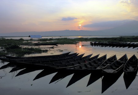 Sunset in Rawa Pening