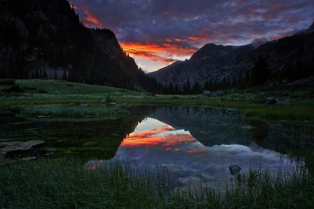 Sunset in Kora river gorge