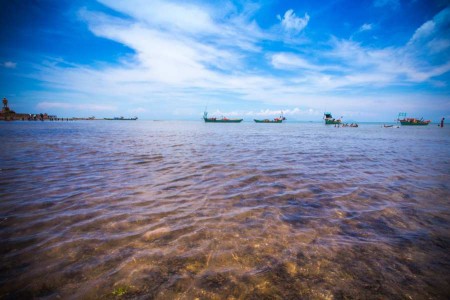 Boats on the sea