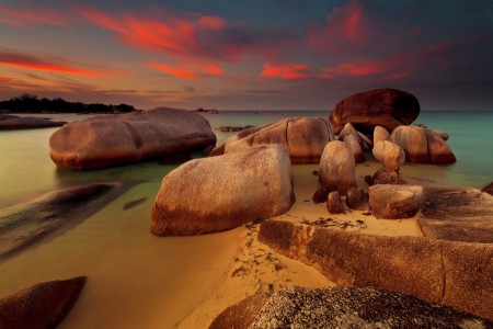 The Stone Beach Sunset