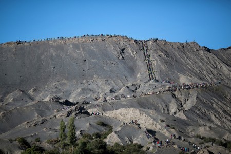The way to the Crater Bromo