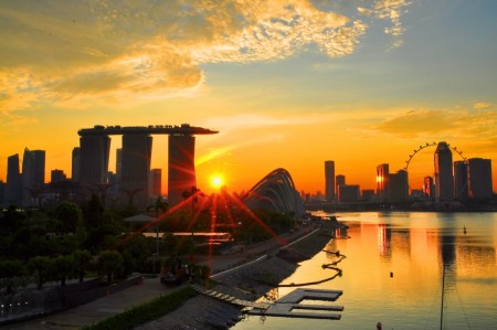 Sunset At Marina Barrage