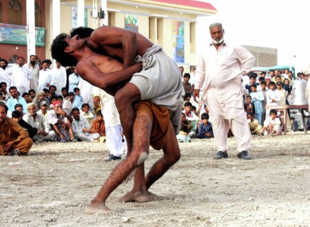 Wrestling style of Pakistan