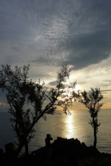 at sunrise
