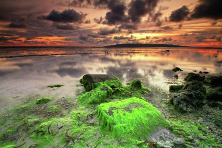 sunset di pantai majapahit