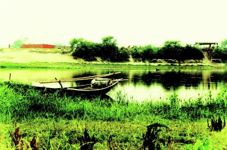 Silent Boat by the Lake