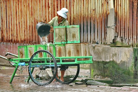 penjual air keliling