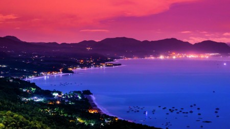 Pelabuhan Ratu in the night